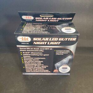 Solar LED Night Light for Gutter, Eaves, and or Overhangs